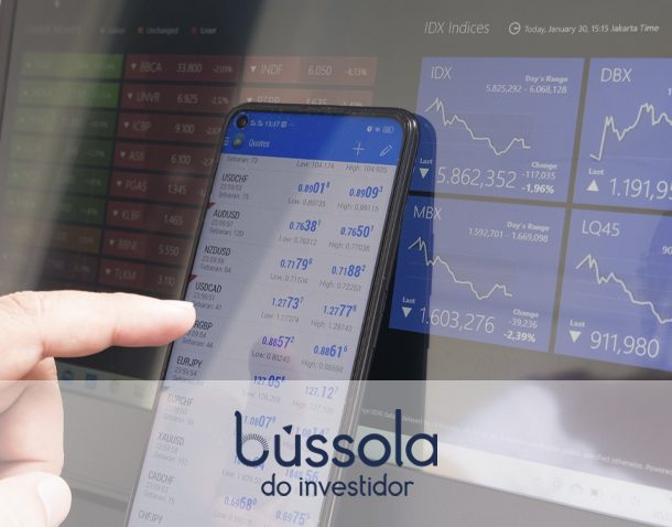 Smartphone e computador mostrando ferramentas para day trade